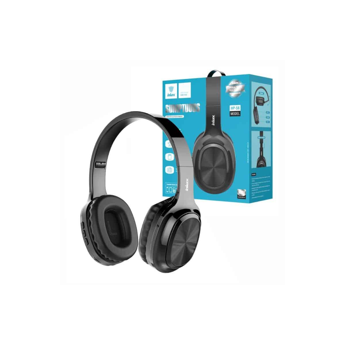 Auriculares Audifonos Inkax WP-56 negros bluetooth Auriculares Audifonos Inkax WP-56 negros bluetooth