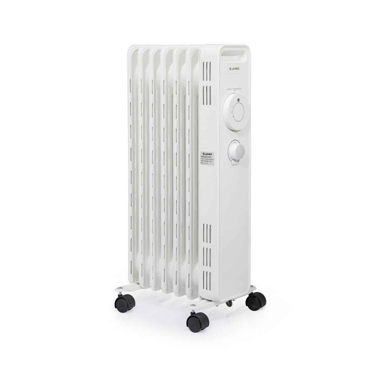 Estufa Eléctrica James - Radiador Aceite 1500w Blanco RA G2 Estufa Eléctrica James - Radiador Aceite 1500w Blanco RA G2