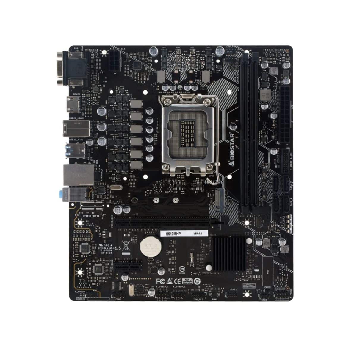 Motherboard Biostar H610MHP LGA1700 Intel 12ma y 13ra Gen Motherboard Biostar H610MHP LGA1700 Intel 12ma y 13ra Gen