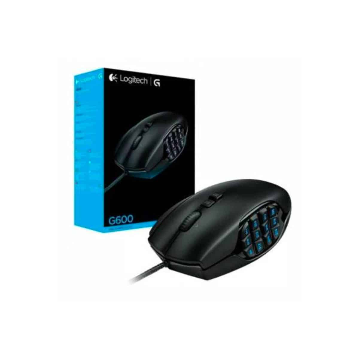Mouse Gamer Logitech G600 (MMO) Negro - Gaming Mouse Gamer Logitech G600 (MMO) Negro - Gaming