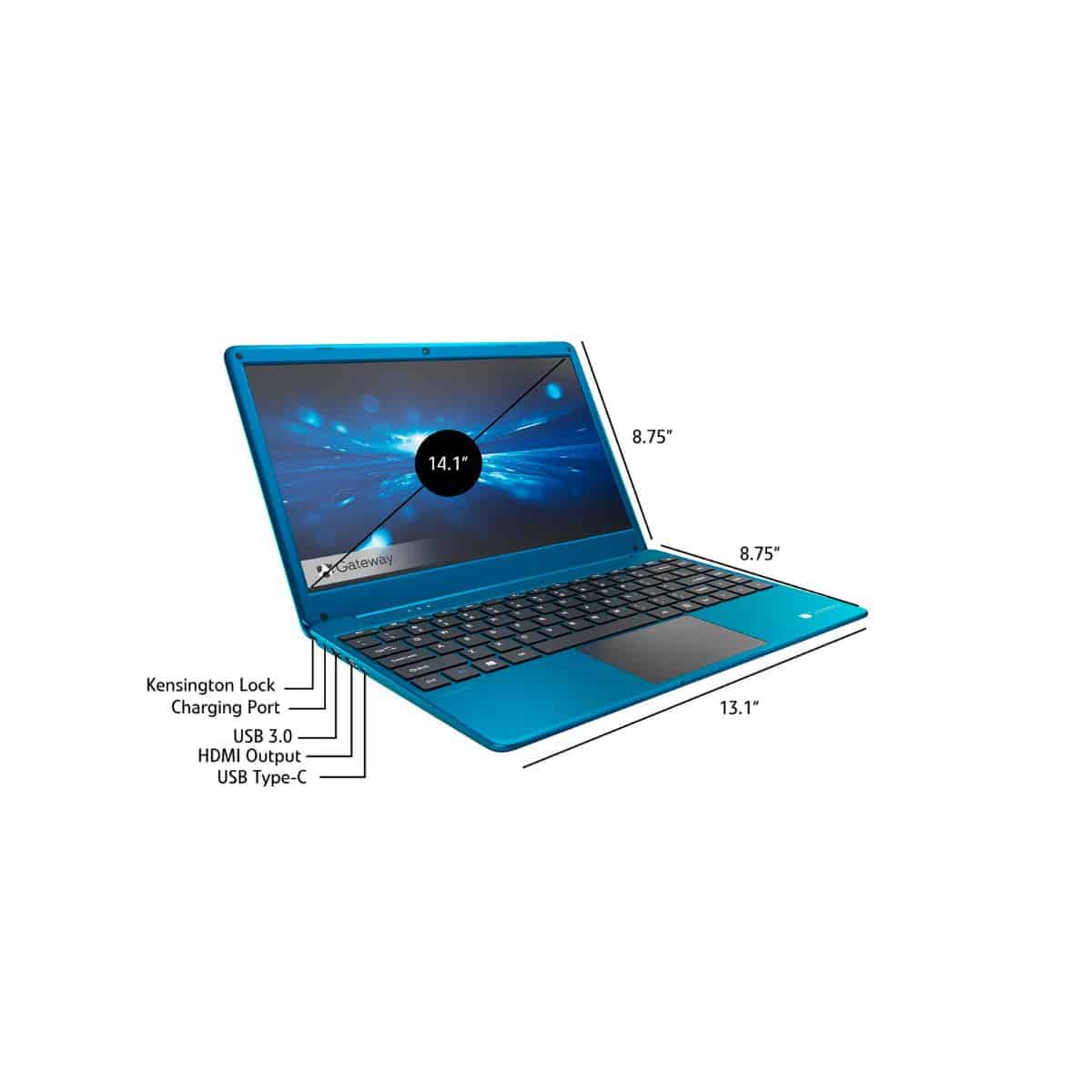 Notebook Gateway GWTN141-6 i3 4gb 128gb 14,1" Azul