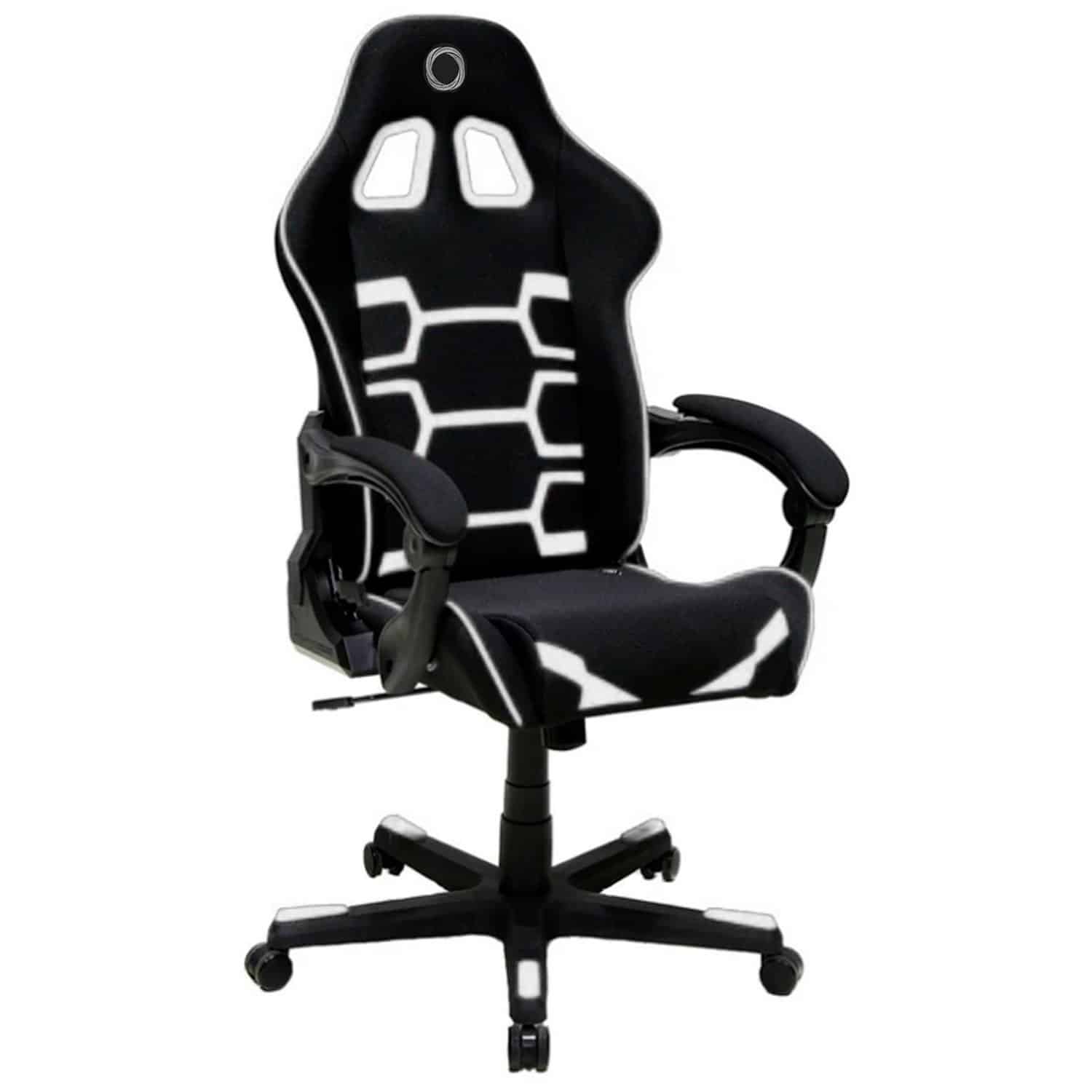 Silla Gamer Nibio Savage negro con blanco - Se reclina Silla Gamer Nibio Savage negro con blanco - Se reclina