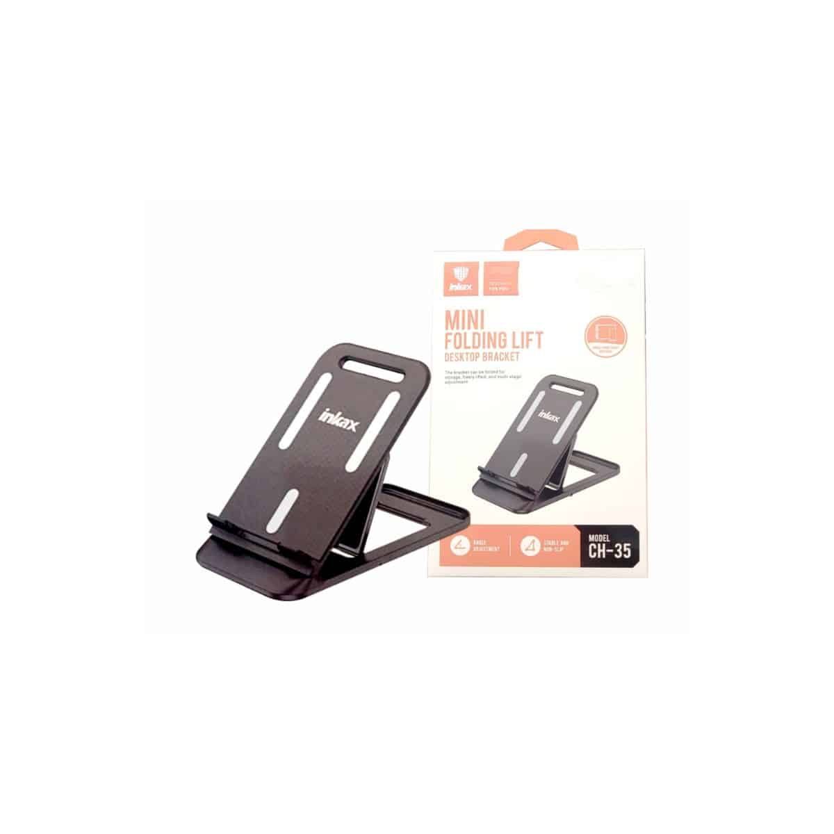 Soporte para celular/tablet Inkax negro - Modelo CH-35 Soporte para celular/tablet Inkax negro - Modelo CH-35
