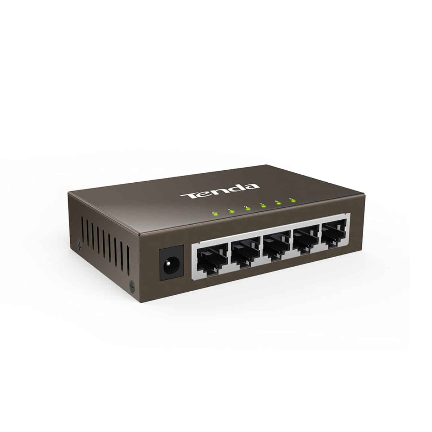 Switch 5 puertos Gigabit Tenda TEG1005D 10/100/1000 Switch 5 puertos Gigabit Tenda TEG1005D 10/100/1000