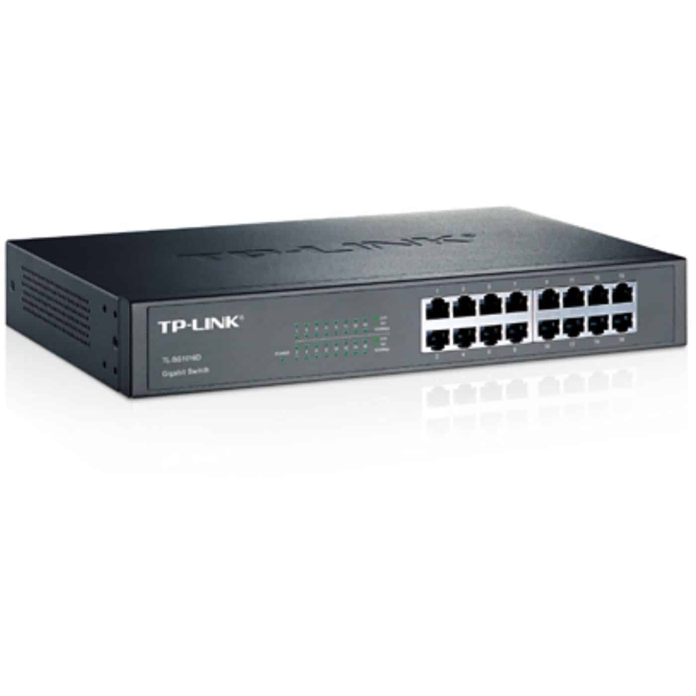 Switch TP-LINK TL-SG1016D 16 Puertos Gigabit Metálica Rack
