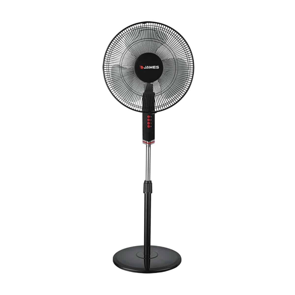 Ventilador de Pie James Negro 3 Velocidades 50w VP 170 BK