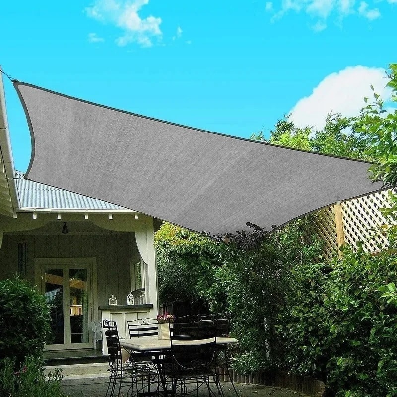 Malla Toldo Vela Alta Calidad 5 x 2 metros Filtro Uv98% Gris