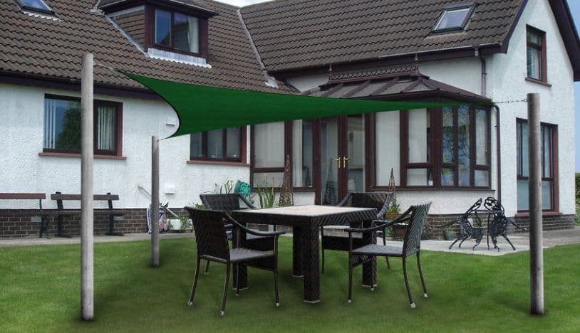 Malla Toldo Vela Alta Calidad 8 x 9 metros Uv 98% Verde