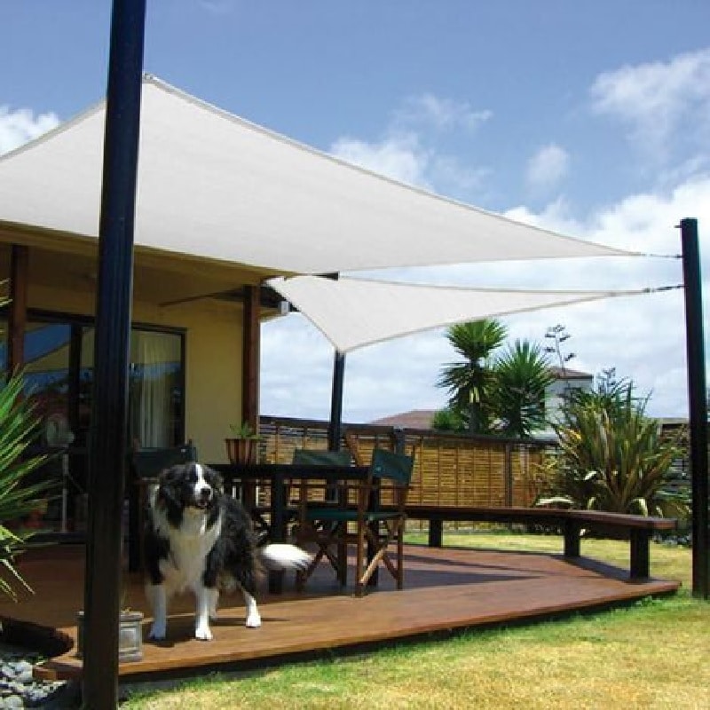 Toldo Vela p/ sombra viento c/ Uv - 4*3 rectangulo BLANCO