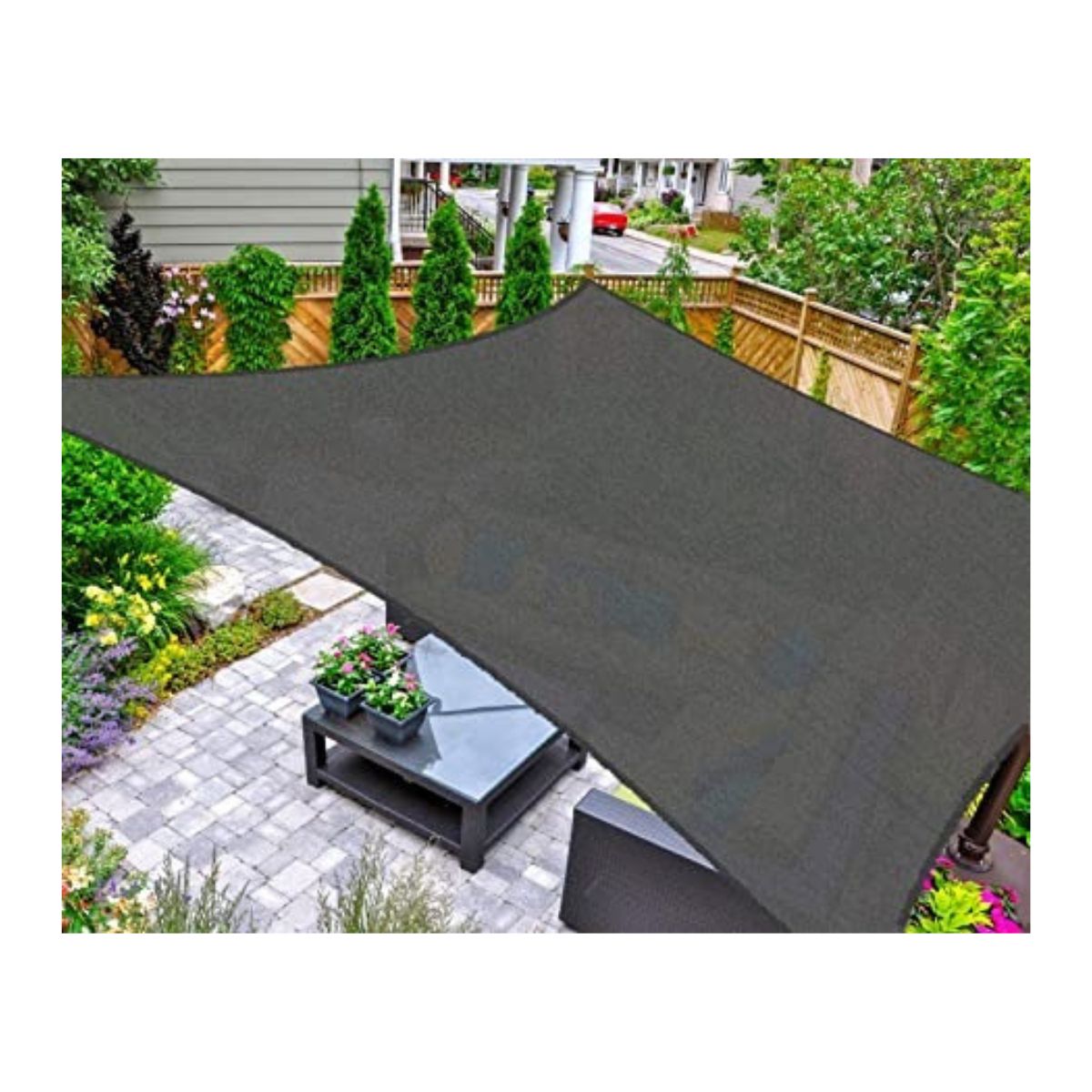 Toldo Vela p/ sombra viento y granizo c/Uv - 8*10 rectangulo
