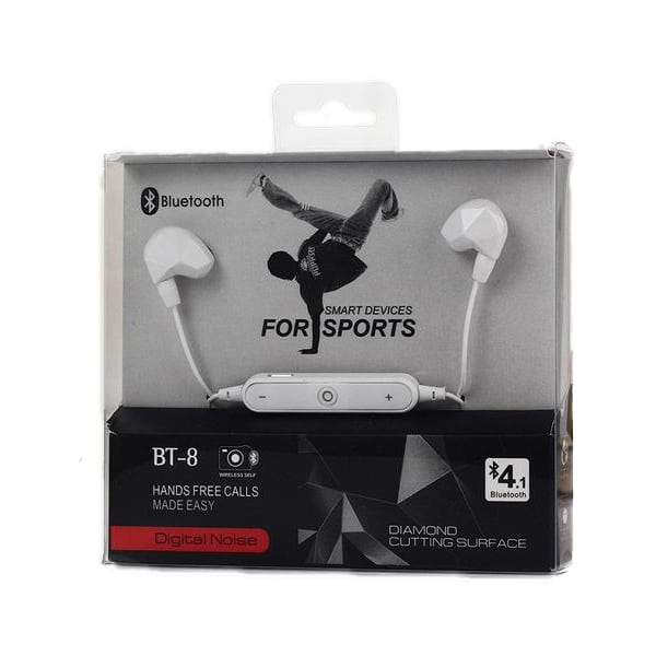 Auriculares Bluetooth para deportes Blanco Auriculares Bluetooth para deportes Blanco