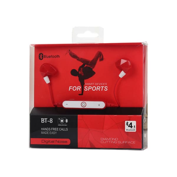 Auriculares Bluetooth para deportes Rosado Auriculares Bluetooth para deportes Rosado