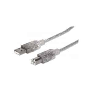 Cable USB 2.0 A/B 3,0 mts Manhattan