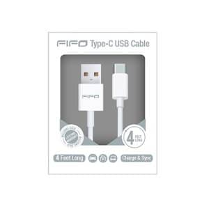 Cable USB a USB C 1mt Blanco Fifo
