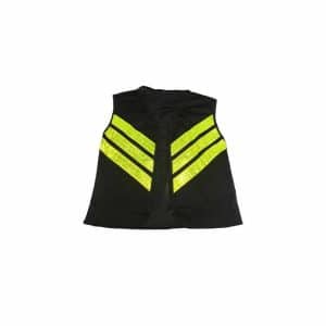 Chaleco Calado Negro con cierre y 3 cintas reflectivas 2XL