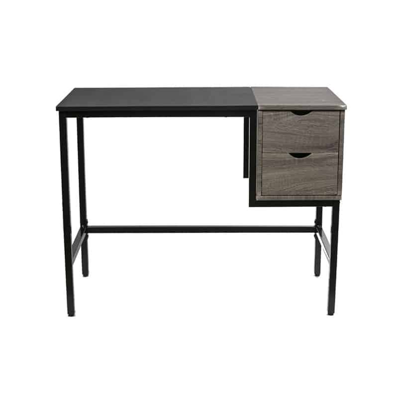 Escritorio Elegante Acero y Madera Tb10-nk03a16 Color Negro