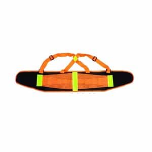 Faja Lumbar Elastizada Naranja con Reflectivo - Seguridad