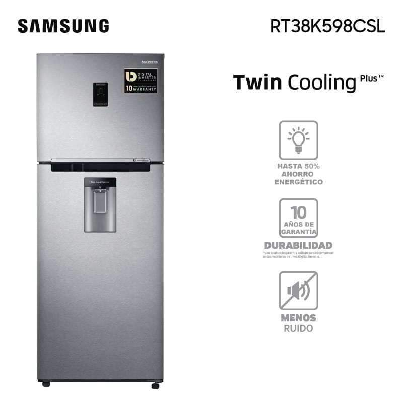Heladera - Refrigerador TOP FREEZER SAMSUNG RT38K598CSL Heladera - Refrigerador TOP FREEZER SAMSUNG RT38K598CSL
