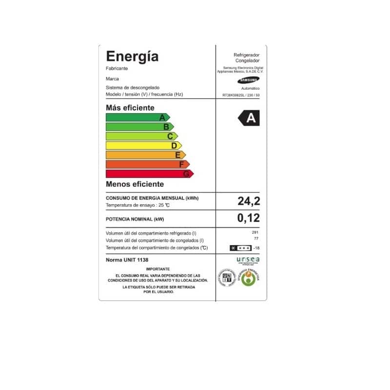 Heladera - Refrigerador TOP FREEZER SAMSUNG RT38K598CSL Heladera - Refrigerador TOP FREEZER SAMSUNG RT38K598CSL