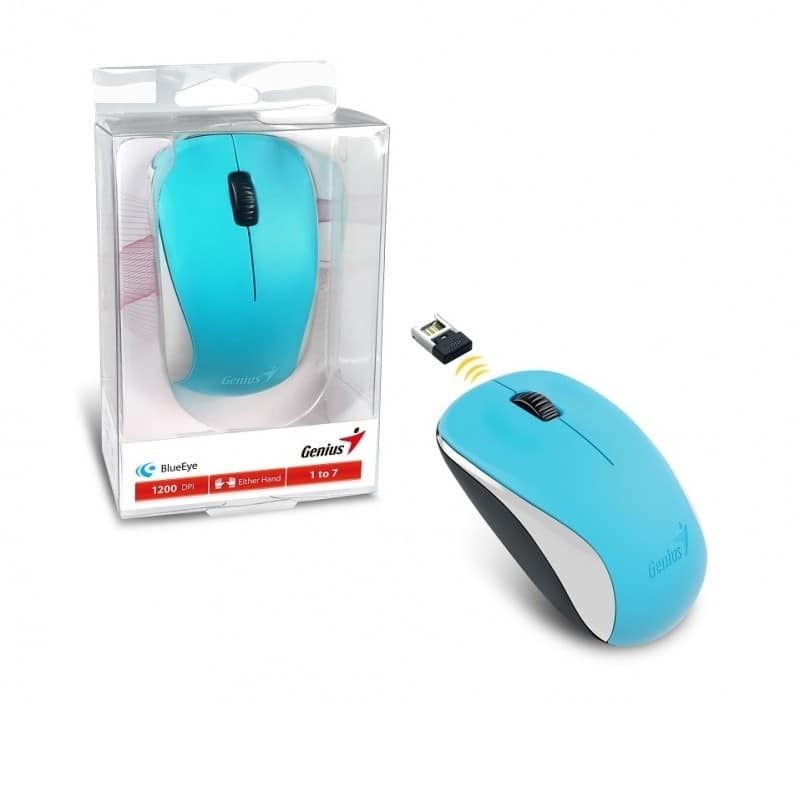 Mouse Inalambico Genius NX-7000 Blueeye USB Celeste Mouse Inalambico Genius NX-7000 Blueeye USB Celeste