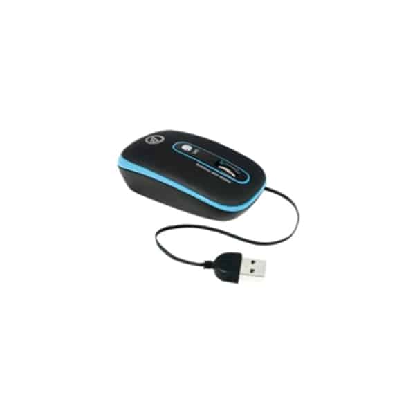Mouse Retractil Azul Cliptec 979 Mouse Retractil Azul Cliptec 979
