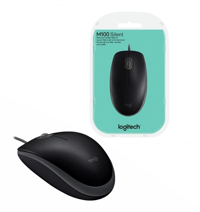 Mouse óptico Logitech M100 silent negro Mouse óptico Logitech M100 silent negro