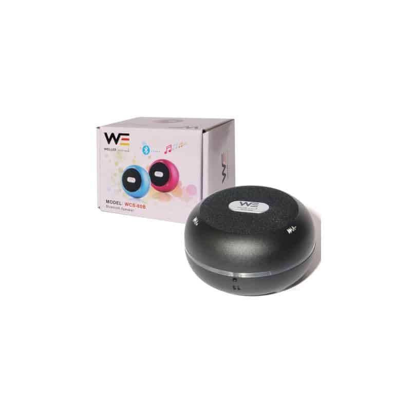 Parlante Mini BT Redondo Negro WCS-80 Parlante Mini BT Redondo Negro WCS-80