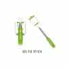SELFIE STICK, CON CABLE, PLEGABLE, VERDE Ledstar