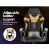 Silla Gamer Lumax Modelo Rom Super Oferta negro/dorado