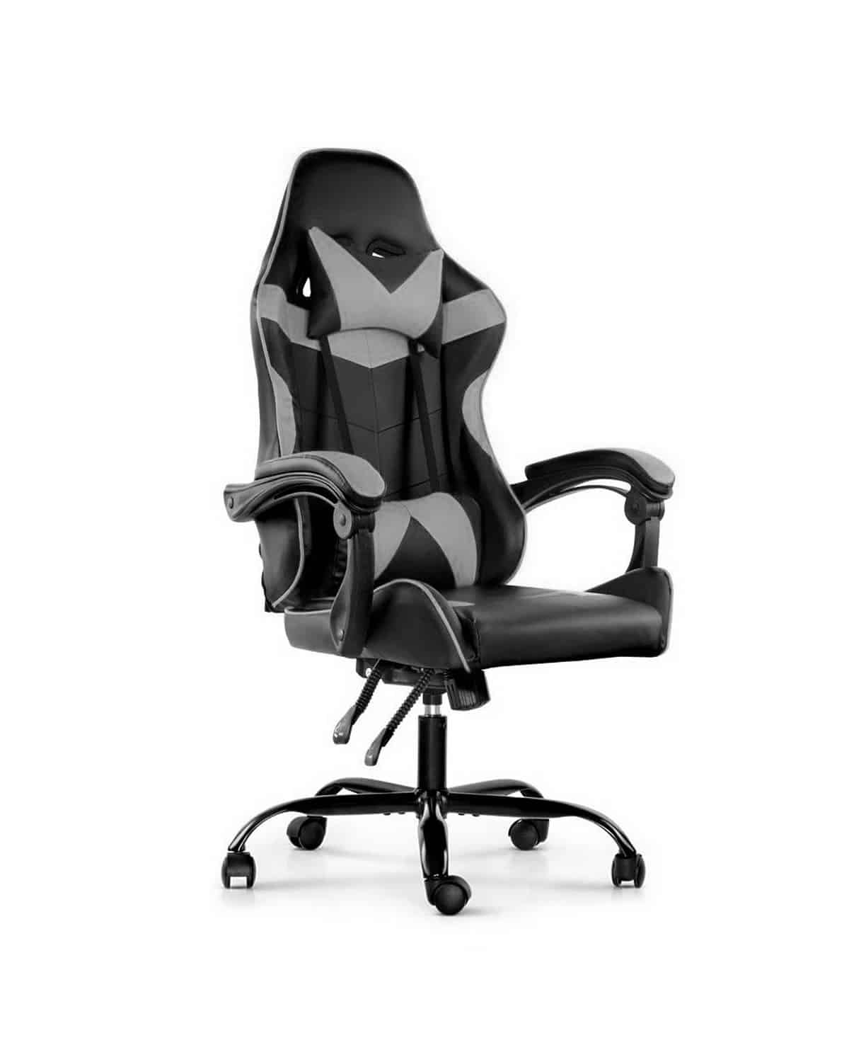 Silla Gamer Lumax Modelo Rom Super Oferta negro/gris -Gaming