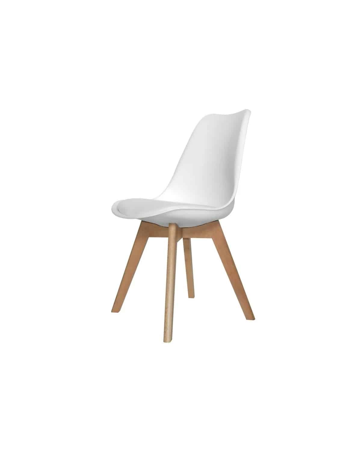 Silla Tipo Eames Acolchonada Blanca Silla Tipo Eames Acolchonada Blanca