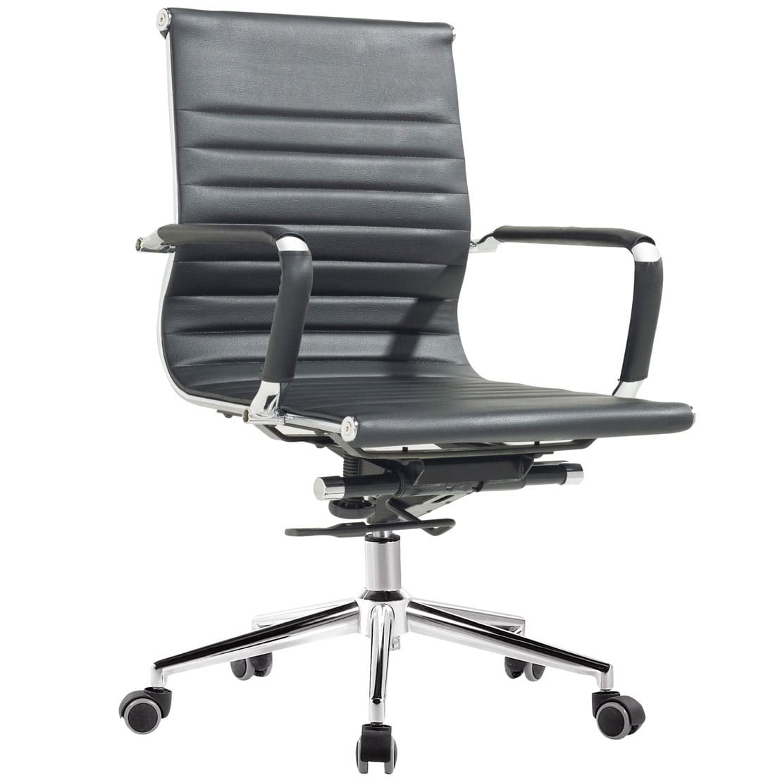 Silla de oficina Eames EA117 cuerina Negra Silla de oficina Eames EA117 cuerina Negra