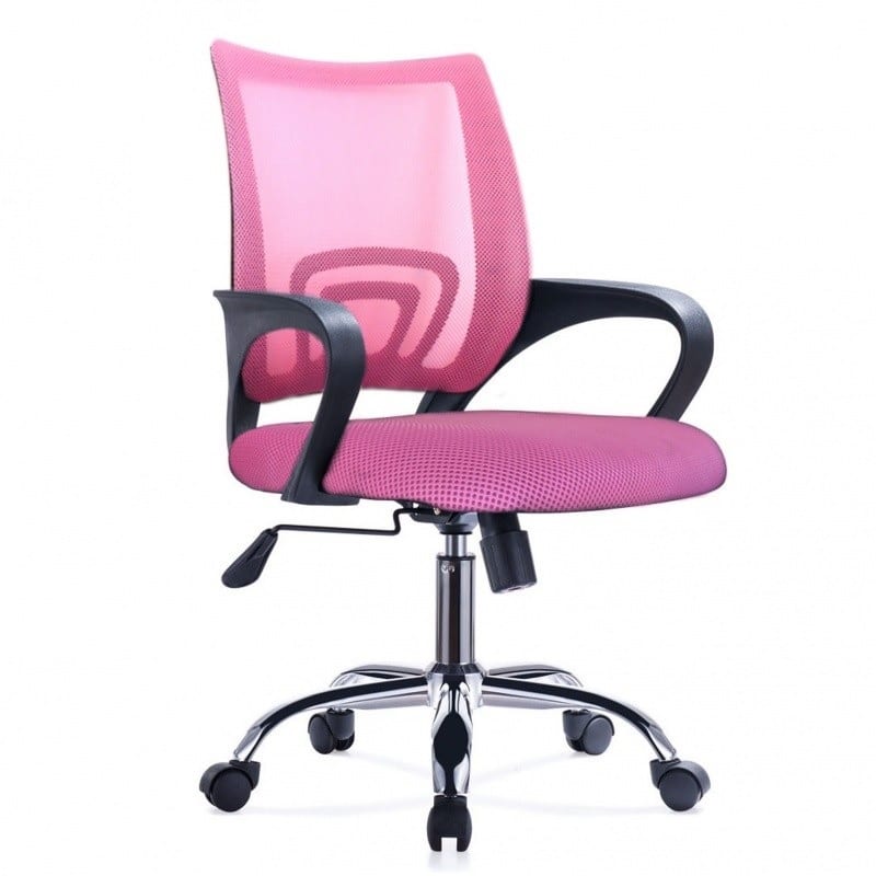 Silla de oficina Ezri Mesh con posabrazos Rosada Silla de oficina Ezri Mesh con posabrazos Rosada
