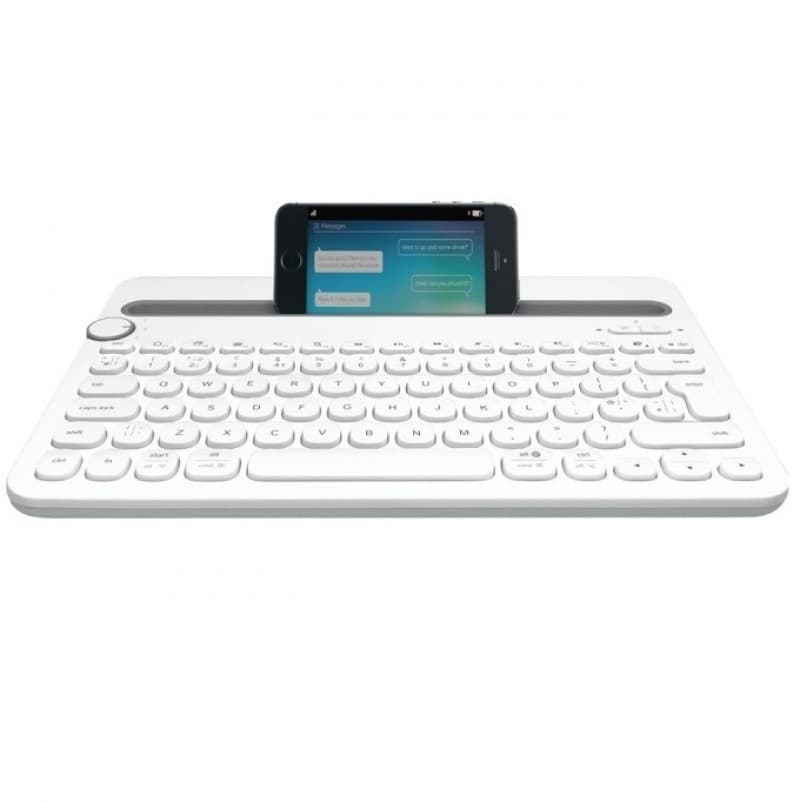 Teclado Logitech K480 inalambrico c/soporte Bluetooth Blanco Teclado Logitech K480 inalambrico c/soporte Bluetooth Blanco
