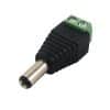 Conector 12v 2.1mm dc macho para CCTV