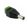 Conector 12v 2.1mm dc macho para CCTV