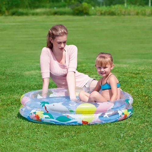 Piscina inflable redonda para niños capacidad 21lts Piscina inflable redonda para niños capacidad 21lts