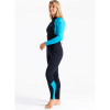 Traje de neopreno c-skins mujer Largo Raven BLACK/CYAN/AZURE