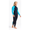 Traje de neopreno c-skins mujer Largo Raven BLACK/CYAN/AZURE