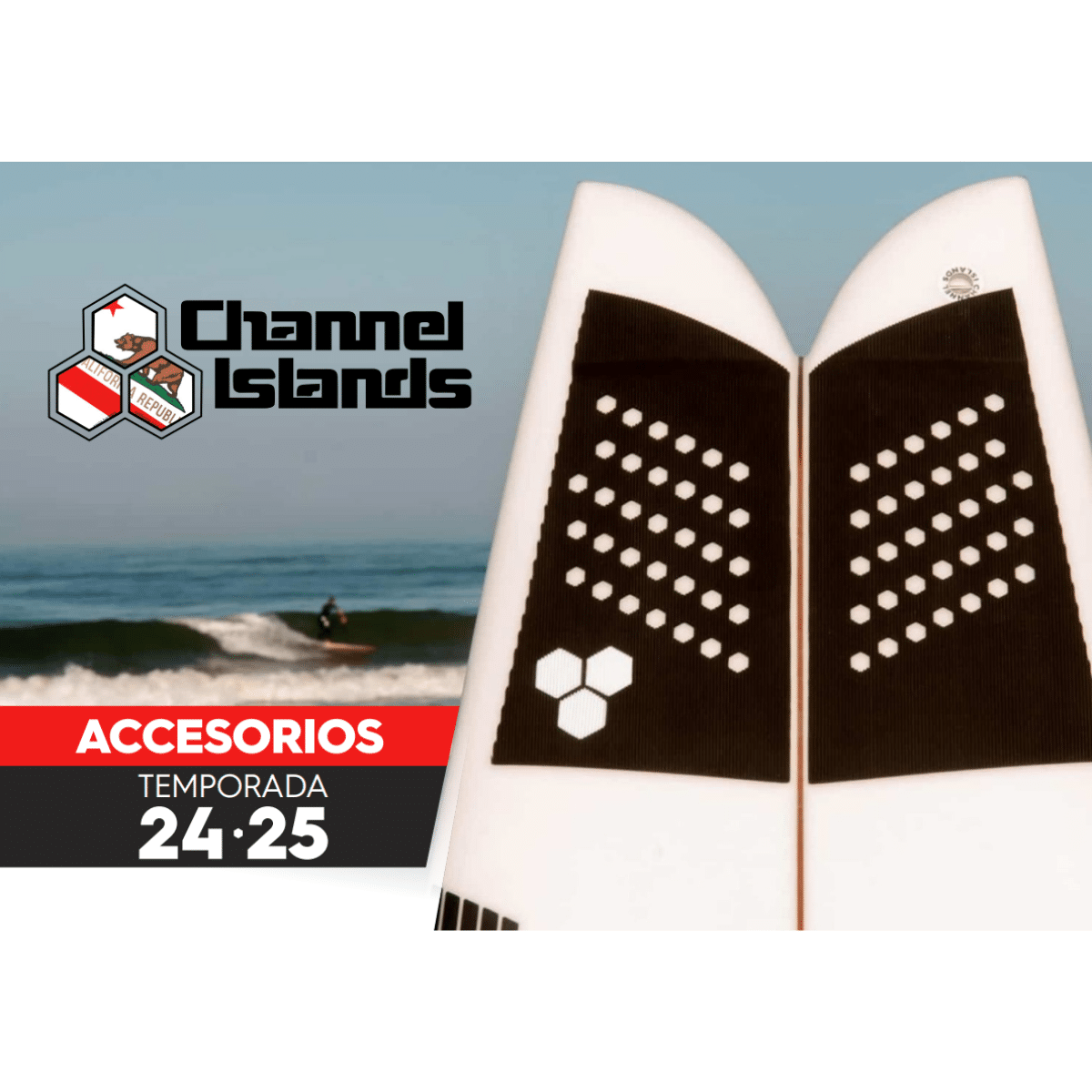 Almohadilla De Tracción Tabla Surf LINED UP CHANNEL ISLANDS