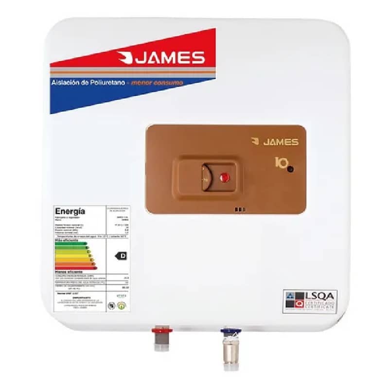 Calefon Termotanque James 10 Litros Prisma Cobre Espesor Max