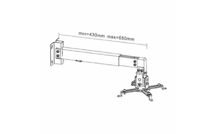 Soporte de pared para proyector PRB-2W. Soporte de pared para proyector PRB-2W.