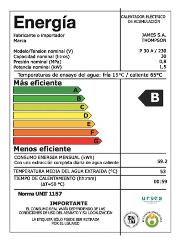 Termotanque / Calefon / Calentador 30L - Thompson Clase B Termotanque / Calefon / Calentador 30L - Thompson Clase B