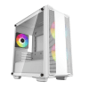 Gabinete Gamer Deepcool CC360 ARGB Blanco Gaming