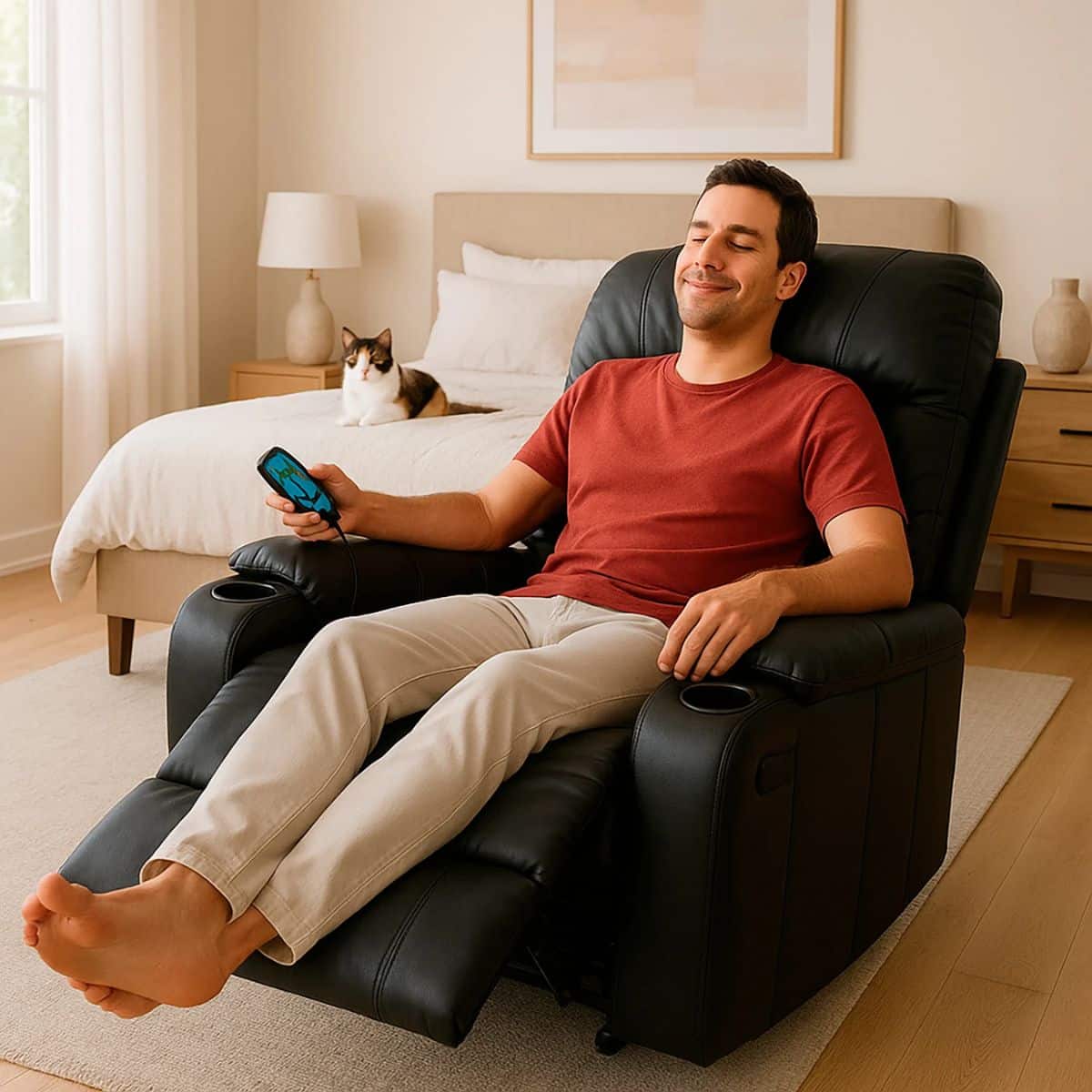 Sillón Masajeador Eléctrico Reclinable Con Control Remoto Sillón Masajeador Eléctrico Reclinable Con Control Remoto