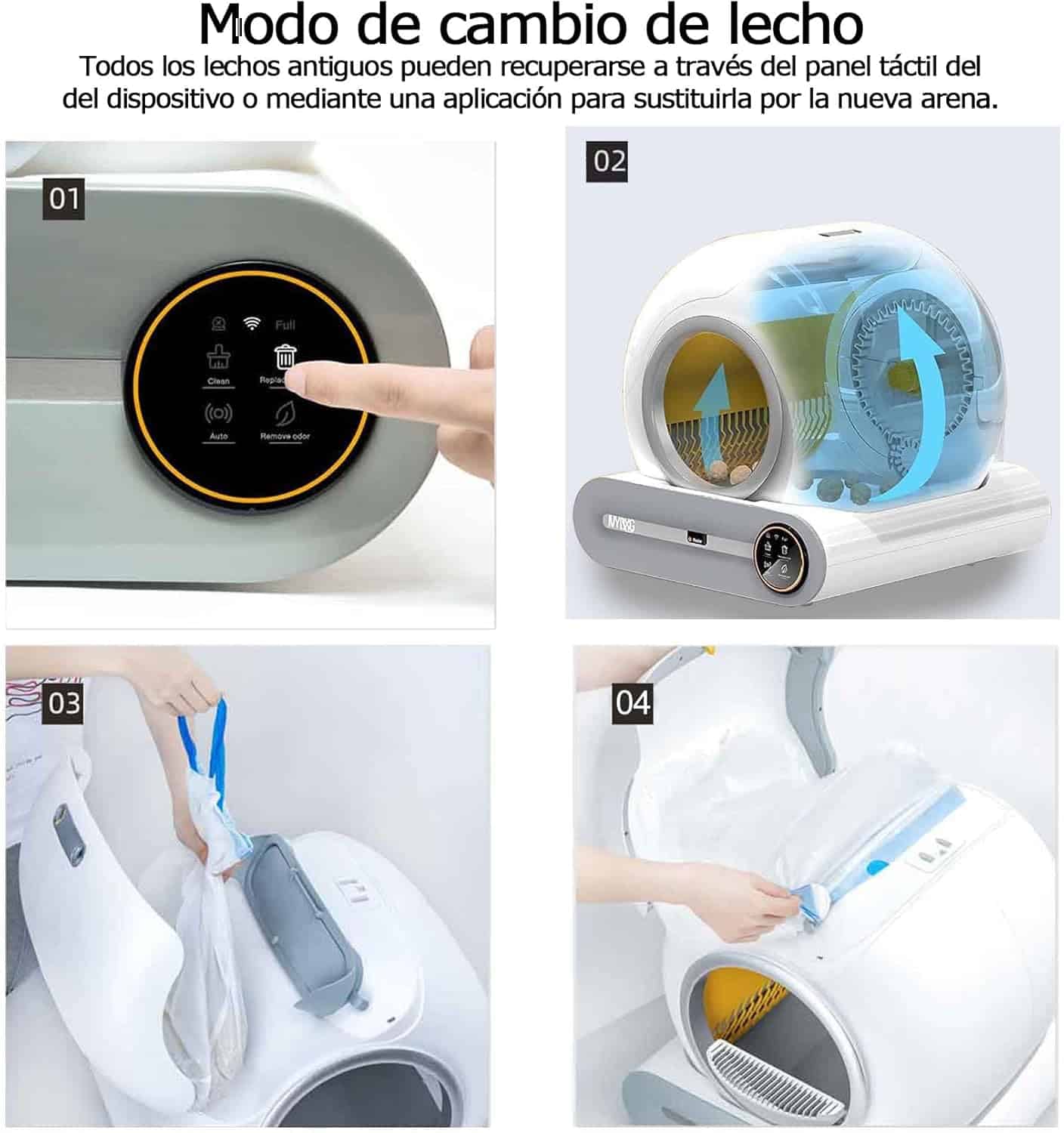 Arenero Inteligente Automático Para Gatos Aplicación Celular Arenero Inteligente Automático Para Gatos Aplicación Celular