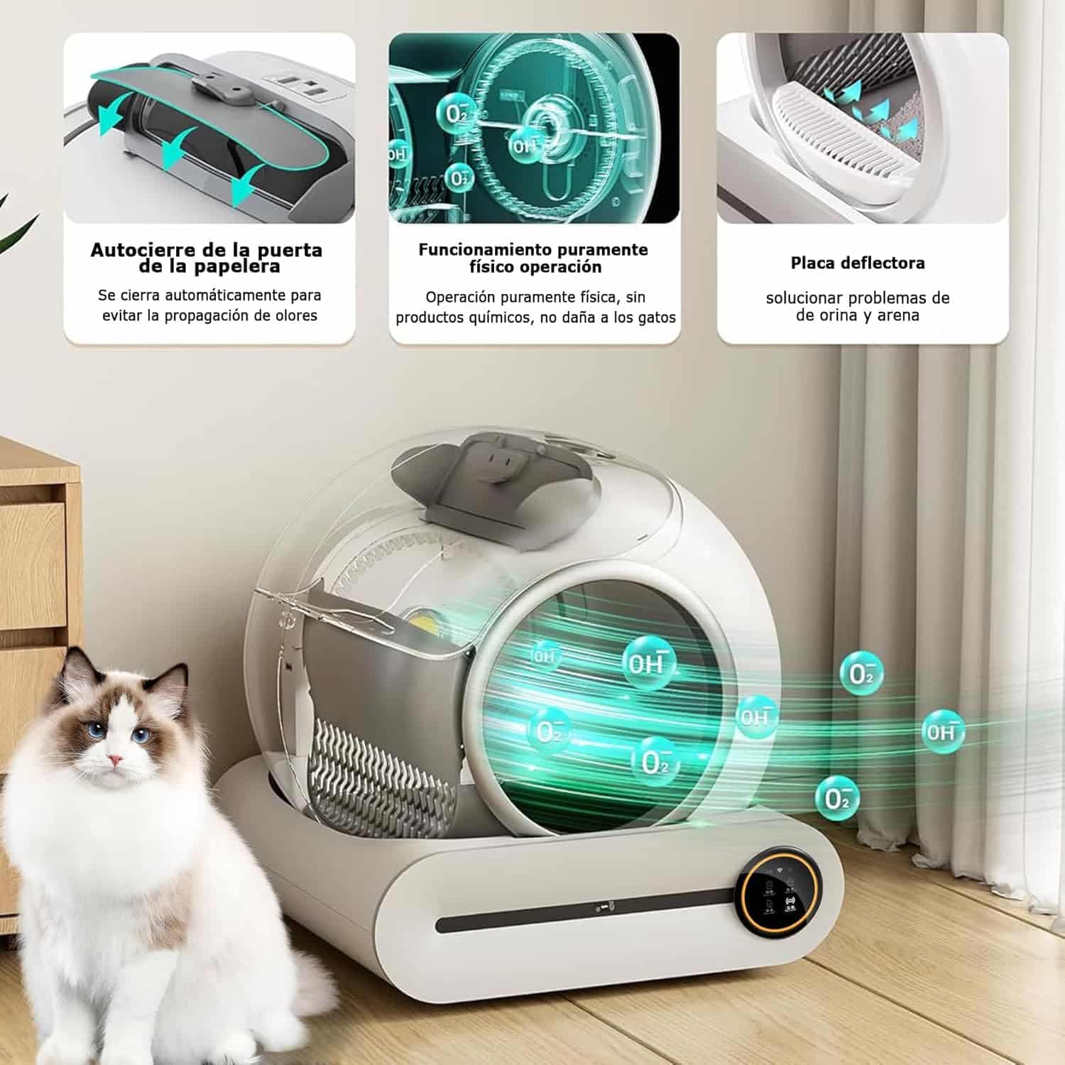 Arenero Inteligente Automático Para Gatos Aplicación Celular Arenero Inteligente Automático Para Gatos Aplicación Celular