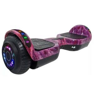 Patineta Eléctrica Hoverboard BT c/Rodilleras -Rosa Nebulosa