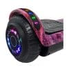 Patineta Eléctrica Hoverboard BT c/Rodilleras -Rosa Nebulosa