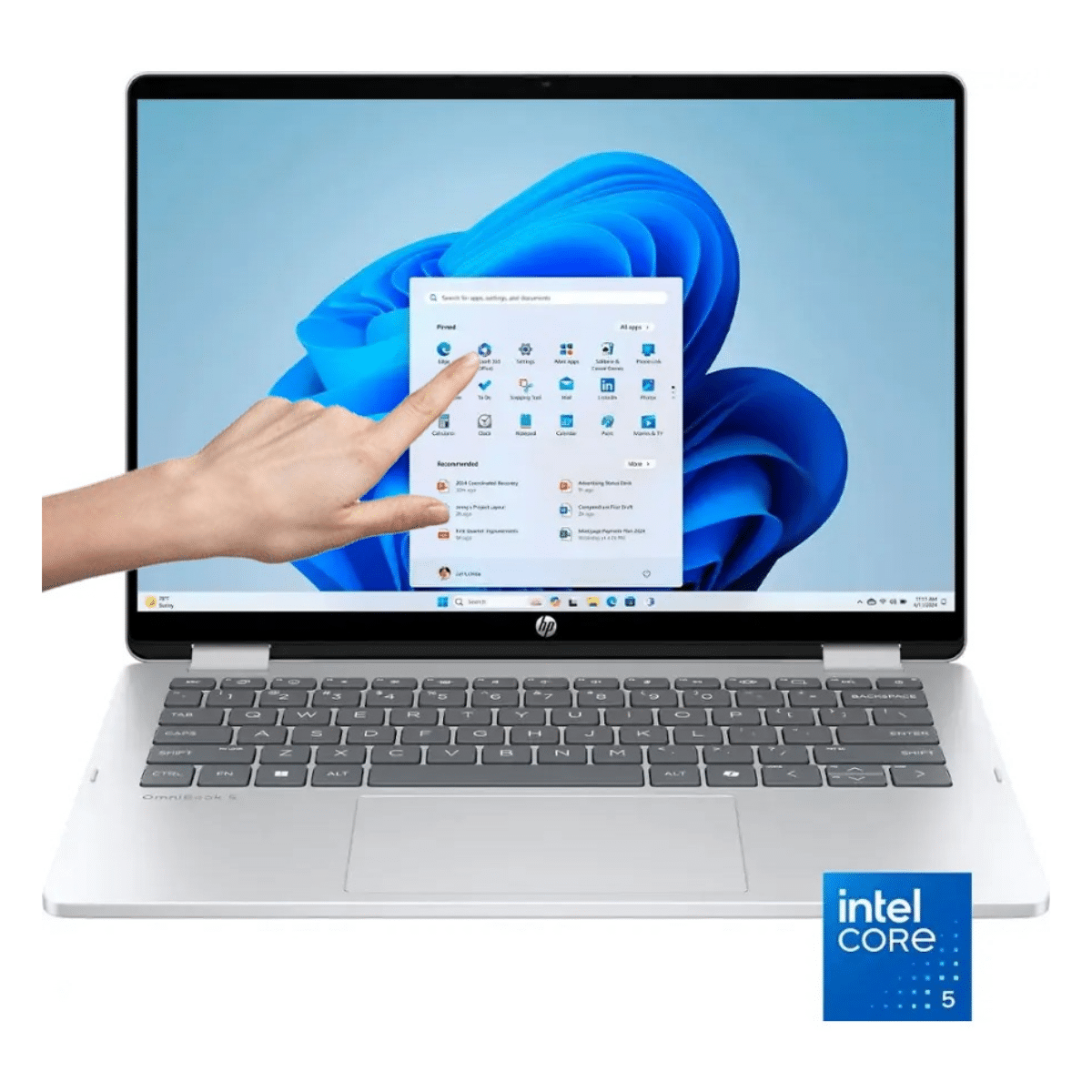 Notebook HP Flip Core 5 120U 8GB 512GB SSD 14" FHD+ Touch